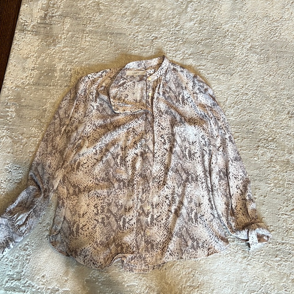 Satin Print Blouse